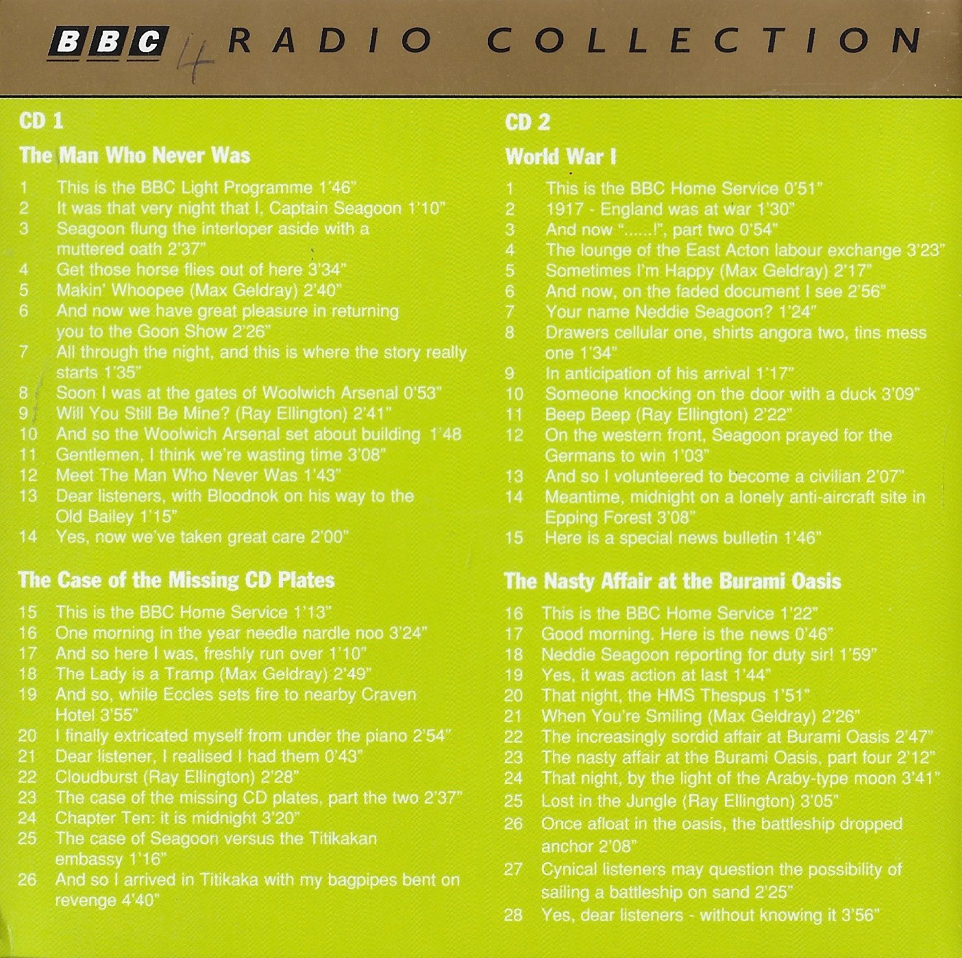 Middle of cover of ZBBC 1867 CD